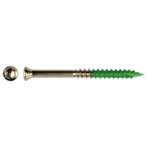 PFS vlonderschroef RVS groene punt 5,5x60, torx 25, kleine kop, 200 stuks.